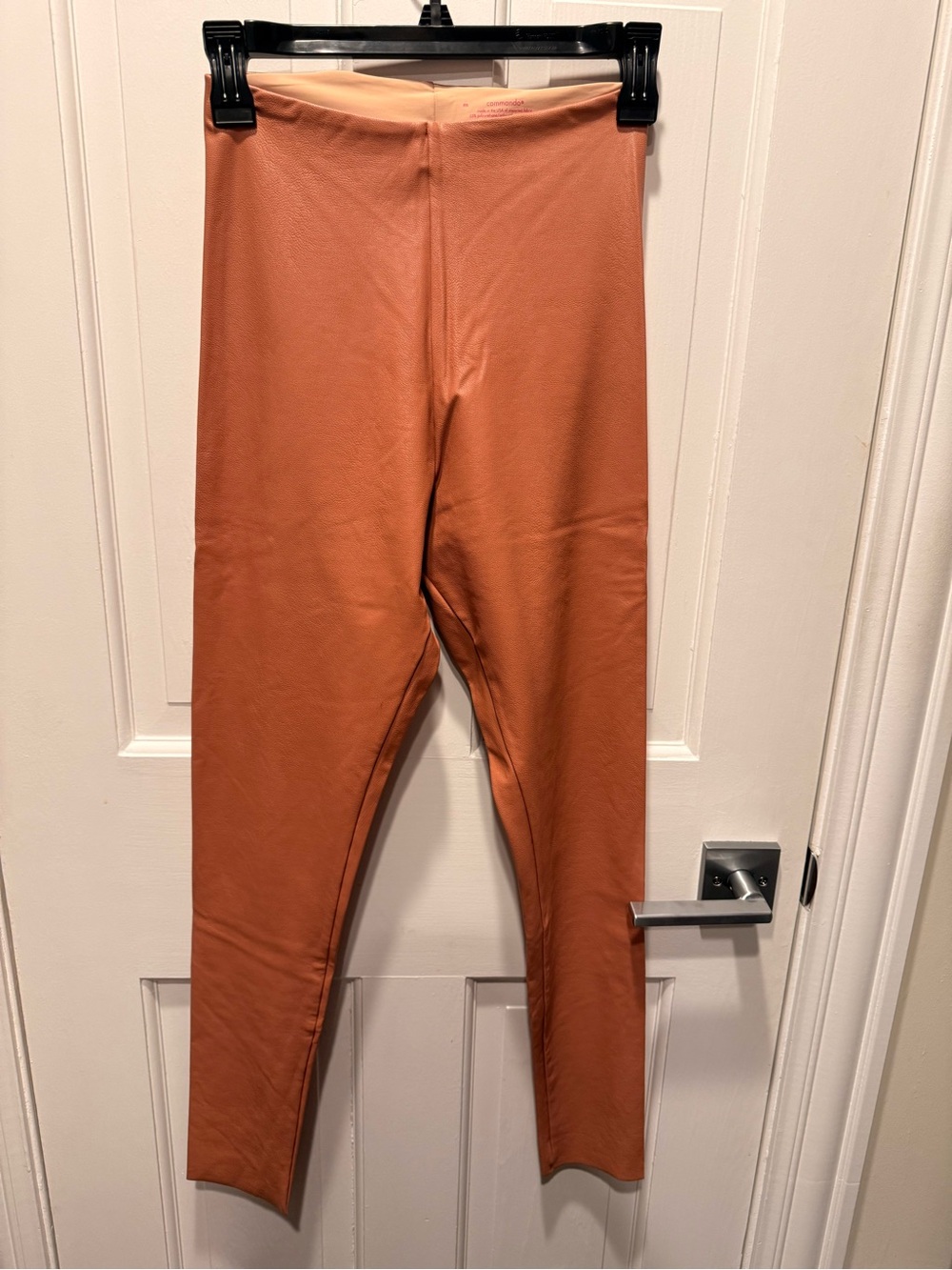 Commando Rust Orange Women’s Leggings Faux Leather